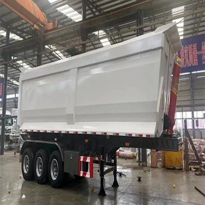 Staal zware 3 assen lowboy trailer 60 80 100 ton lowbed low bed truck semi trailer