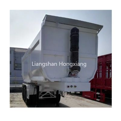 2/3/4 Assen Hydraulische kantelwagen Halve aanhangwagen voor zware bouwmaterialen