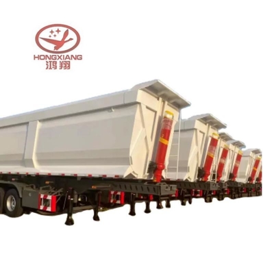 Dumptruck aanhanger 30tons 60tons Dumptrailer met 13t as en 1 jaar service na verkoop