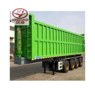 Flatbed Semi Truck Trailer met 25cbm 32cbm U-vormige achterkant Tipper Dumper Dump