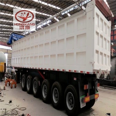 Aanpasbare 13500X3000X1550 mm U-vormige achterste punt-dumpper voor zware mijnbouw