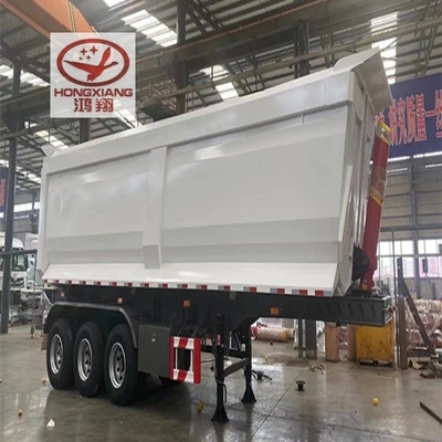 Aanpasbare 13500X3000X1550 mm U-vormige achterste punt-dumpper voor zware mijnbouw