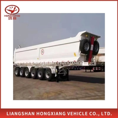 Kruisarm Type 60tons 40FT Tipping Truck Trailer Box Semi Trailer Heavy Duty Mechanical Suspension Steel Superlink Dump Trailer