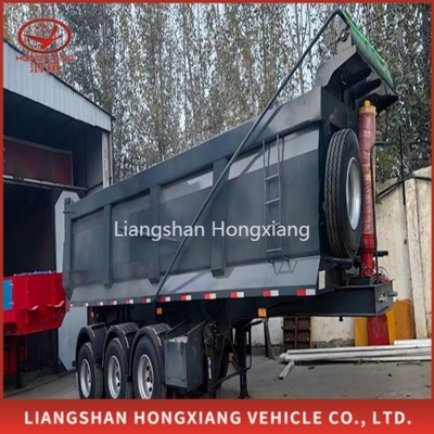 40ton Dump Trailer en RC Trailer Dump Truck Trailer 13500X3000X1550 mm Tread 2240mm