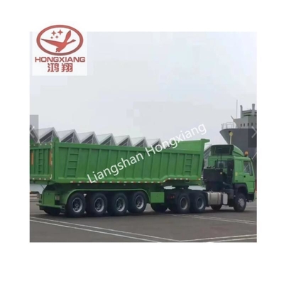 2/3/4 As 40/60/100 Ton U-vorm Dump Trailer Tipper Trailer Side Box Semi-trailers