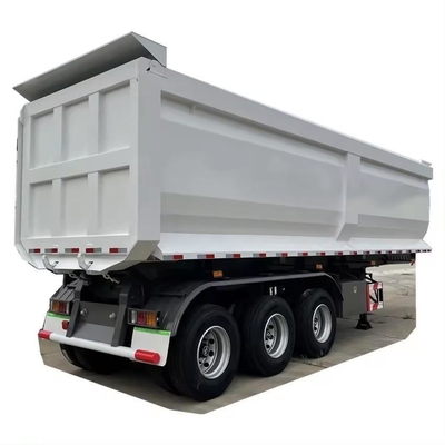 45cbm 40 60 ton U-vormige achterste punt-kopper dump half-truck aanhangwagens 13500X3000X1550 mm