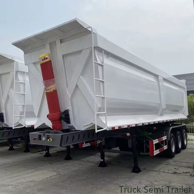 4 Assen Achterste Hydraulische Lifting Tipper Dump Semi-trailer met After-Sales Service