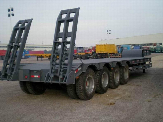 Zelfdumping 3-assige laaggelegen halfrol aanhangwagen 50 ton maximale lading voor zwaar vervoer