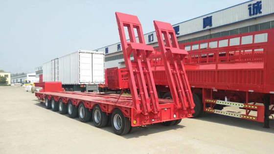Directe 3 4 assen 60tons 80 tons laag bed platbed/platform trailer/platbed container trailer