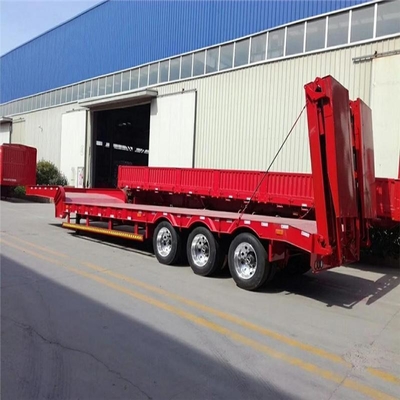 20ft 40ft Container Transport Low Bed Semi-trailer met flatbed ontwerp op en Materialen