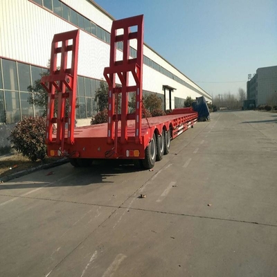 20ft 40ft Container Transport Low Bed Semi-trailer met flatbed ontwerp op en Materialen