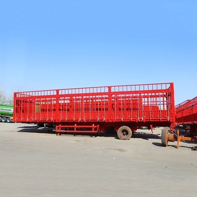 Heavy Duty 2 Axles 3 Axles Fence Cargo Semi-trailer met 8.12.16 banden en 1820 mm loopvlak