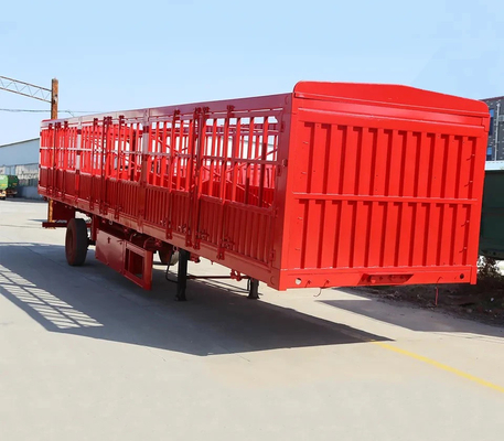 Heavy Duty 2 Axles 3 Axles Fence Cargo Semi-trailer met 8.12.16 banden en 1820 mm loopvlak