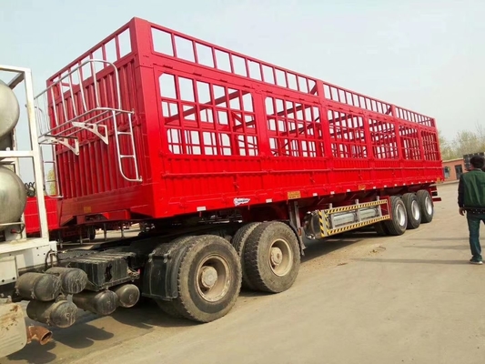 40 ton bulk vrachtvervoer hek half-aanhangwagen met ABS anti-blokkeringrem systeem