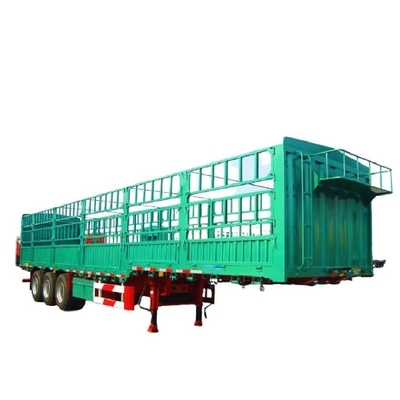 3axel 50 ton zijmuur hek vrachtwagen aanhangwagen half aanhangwagen met aanpassing