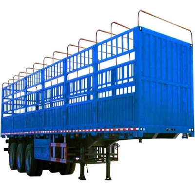 3axel 50 ton zijmuur hek vrachtwagen aanhangwagen half aanhangwagen met aanpassing