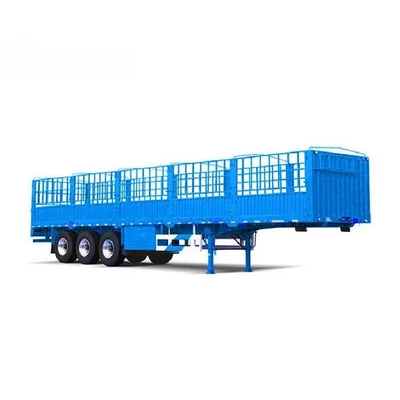 3axel 50 ton zijmuur hek vrachtwagen aanhangwagen half aanhangwagen met aanpassing