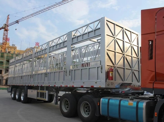 Aanpassing 3 Assen hek Cargo Semi-trailer voor Varkens Runder Vee Schapen Veeteelt