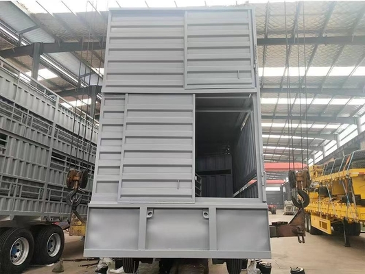 Aanpassing 3 Assen hek Cargo Semi-trailer voor Varkens Runder Vee Schapen Veeteelt