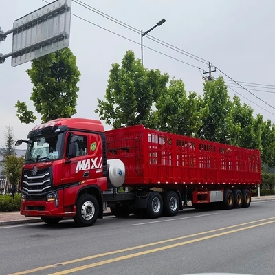40-100 ton bulkgoedervervoer hek half-aanhangwagen met lichte ophanging
