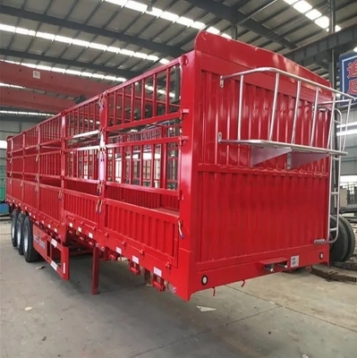 40-100 ton bulkgoedervervoer hek half-aanhangwagen met lichte ophanging