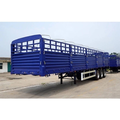 3-assige 40-voet zijwand aanhangwagen 40-100 ton hek vracht half-aanhangwagen binnen licht werk