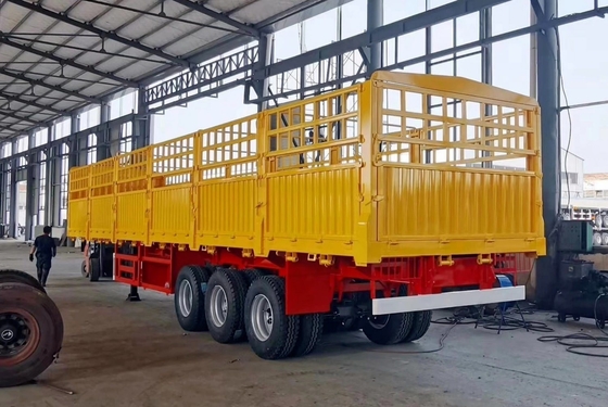 8 ton hoge obstakel-half-aanhangwagen voor veeheining en zijdewand