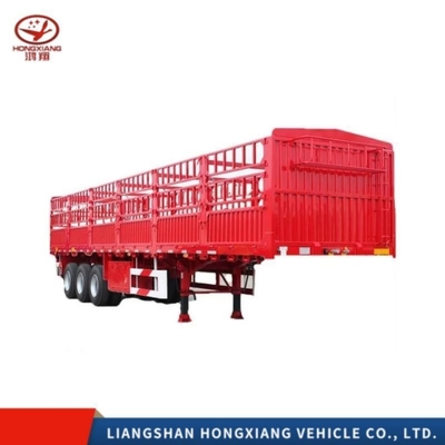 40 voet 60 ton Highwall Fence Trailers voor vee Box Grade Light Duty 2 axles