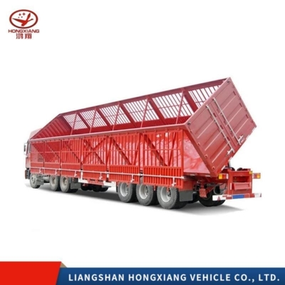 40 voet 60 ton Highwall Fence Trailers voor vee Box Grade Light Duty 2 axles