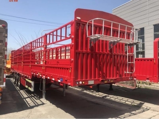 40 voet 60 ton Highwall Fence Trailers voor vee Box Grade Light Duty 2 axles