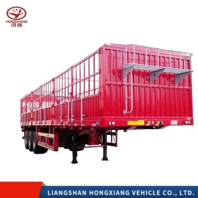 40 voet 60 ton Highwall Fence Trailers voor vee Box Grade Light Duty 2 axles