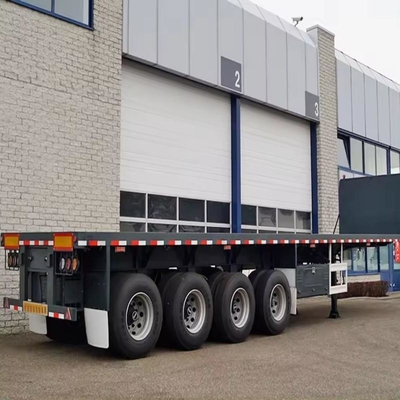 60-80-100 Tons Gooseneck Lowboy 4 Four Axles Low Bed Lowbed Truck Trailer Productie