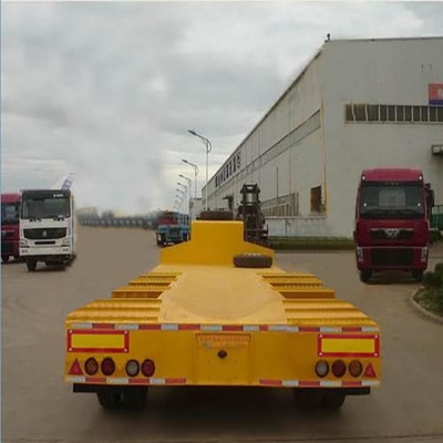 60-80-100 Tons Gooseneck Lowboy 4 Four Axles Low Bed Lowbed Truck Trailer Productie