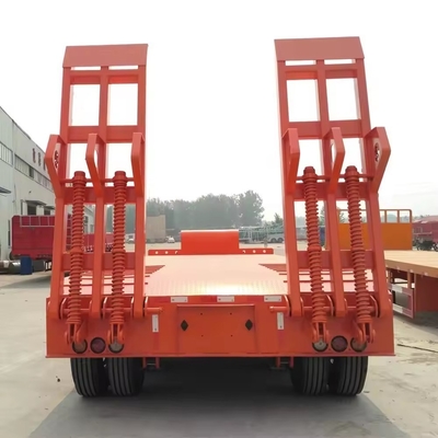 12r22.5 banden vrachtwagen aanhangwagens skelet laag bed dump half-aanhangwagen voor zware apparatuur
