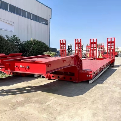 Afneembare gooseneck drop deck low bed semi trailer voor zware apparatuur en transport