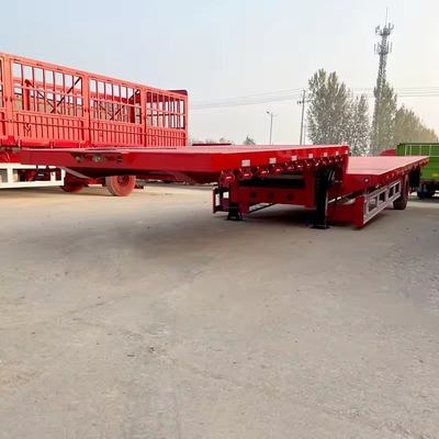 50 Tbelow Load Seven Bridge Traktor Trucks Flatbed Low Bed Semi-trailer met as van 13 t