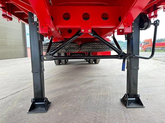 3 Jaar After-Sales Service Tweedehands 4 Assen 40t Lage Platbed Trailer Dolly Lage Bed