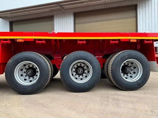 3 Jaar After-Sales Service Tweedehands 4 Assen 40t Lage Platbed Trailer Dolly Lage Bed