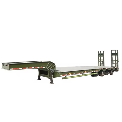 Zware lading 80 100 120 150 ton laadwagen 7 assen 8 assen lowboy half aanhangwagen