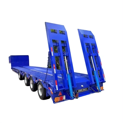 Zware lading 80 100 120 150 ton laadwagen 7 assen 8 assen lowboy half aanhangwagen