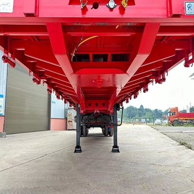 Zware lading 80 100 120 150 ton laadwagen 7 assen 8 assen lowboy half aanhangwagen