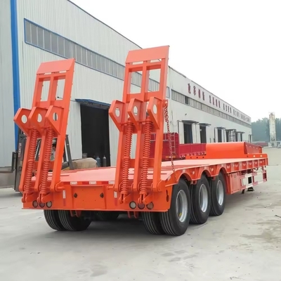 Zware lading 80 100 120 150 ton laadwagen 7 assen 8 assen lowboy half aanhangwagen