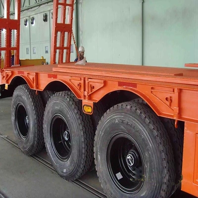Zware lading 80 100 120 150 ton laadwagen 7 assen 8 assen lowboy half aanhangwagen