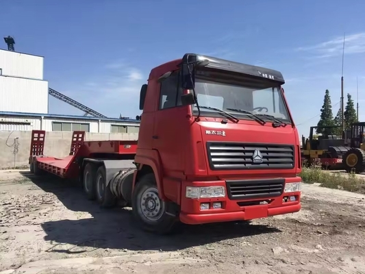 2.3 Achsel Gooseneck Gebruikte Lowboy Low Bed Trailer zonder ABS Anti-Block Brekingssysteem