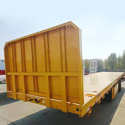 Laagbed vrachtwagen aanhangwagen 3 4 as zwaar voertuig 60 80 100 ton Gooseneck laag laadbaar aanhangwagen