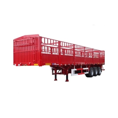 Op maat gemaakte garantie hek zijdekant muur stapel hoog hek half-trailer stapel type half-trailer