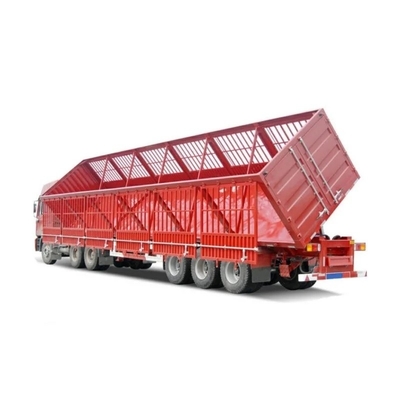 Op maat gemaakte garantie hek zijdekant muur stapel hoog hek half-trailer stapel type half-trailer