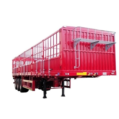 Op maat gemaakte garantie hek zijdekant muur stapel hoog hek half-trailer stapel type half-trailer