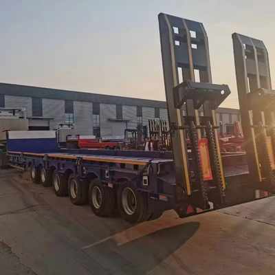 3-assige lage-bedtruck-half-aanhanger met niet-zelfdumpingfunctie en van fabrikanten