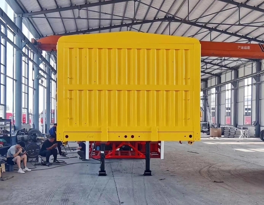 Hoog hek zijdekant muur stapel half-trailer met aanpassingsoptie en 1820mm loopvlak